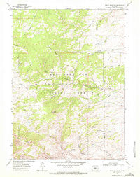 Reese Mountain Wyoming Historical topographic map, 1:24000 scale, 7.5 X 7.5 Minute, Year 1968