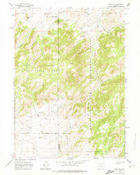 Reno Hill Wyoming Historical topographic map, 1:24000 scale, 7.5 X 7.5 Minute, Year 1960