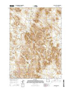 Reno Junction Wyoming Current topographic map, 1:24000 scale, 7.5 X 7.5 Minute, Year 2015