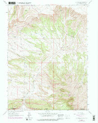 Richards Gap Wyoming Historical topographic map, 1:24000 scale, 7.5 X 7.5 Minute, Year 1963