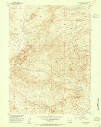 Richeau Hills Wyoming Historical topographic map, 1:24000 scale, 7.5 X 7.5 Minute, Year 1953