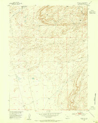 Riddle Cut Wyoming Historical topographic map, 1:24000 scale, 7.5 X 7.5 Minute, Year 1953