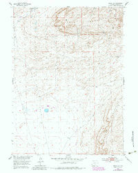 Riddle Cut Wyoming Historical topographic map, 1:24000 scale, 7.5 X 7.5 Minute, Year 1953