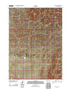 Riddle Cut Wyoming Historical topographic map, 1:24000 scale, 7.5 X 7.5 Minute, Year 2012
