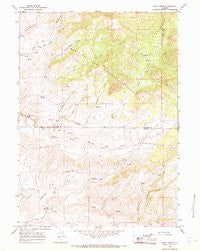 Rock Creek Wyoming Historical topographic map, 1:24000 scale, 7.5 X 7.5 Minute, Year 1964