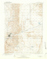 Rock Springs Wyoming Historical topographic map, 1:62500 scale, 15 X 15 Minute, Year 1908