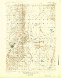 Rock Springs Wyoming Historical topographic map, 1:62500 scale, 15 X 15 Minute, Year 1910