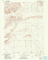Rockeagle Wyoming Historical topographic map, 1:24000 scale, 7.5 X 7.5 Minute, Year 1950