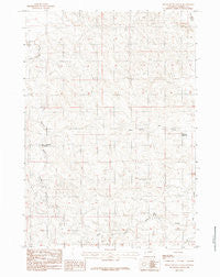 Rocky Butte Gulch Wyoming Historical topographic map, 1:24000 scale, 7.5 X 7.5 Minute, Year 1984