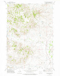 Rocky Butte SW Wyoming Historical topographic map, 1:24000 scale, 7.5 X 7.5 Minute, Year 1972