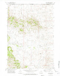 Rocky Butte Wyoming Historical topographic map, 1:24000 scale, 7.5 X 7.5 Minute, Year 1972