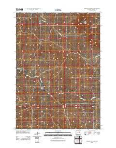 Rolling Pin Ranch Wyoming Historical topographic map, 1:24000 scale, 7.5 X 7.5 Minute, Year 2012
