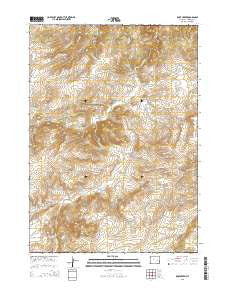 Root Creek Wyoming Current topographic map, 1:24000 scale, 7.5 X 7.5 Minute, Year 2015