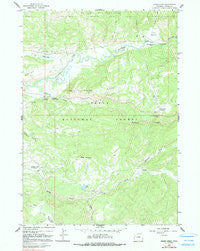Rosies Ridge Wyoming Historical topographic map, 1:24000 scale, 7.5 X 7.5 Minute, Year 1965