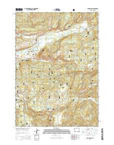 Rosies Ridge Wyoming Current topographic map, 1:24000 scale, 7.5 X 7.5 Minute, Year 2015