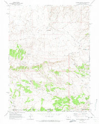Rotten Springs Wyoming Historical topographic map, 1:24000 scale, 7.5 X 7.5 Minute, Year 1970