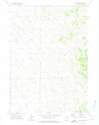 Rough Creek Wyoming Historical topographic map, 1:24000 scale, 7.5 X 7.5 Minute, Year 1971