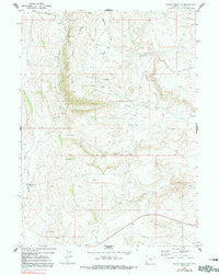 Round Mountain Wyoming Historical topographic map, 1:24000 scale, 7.5 X 7.5 Minute, Year 1969