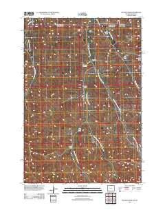 Roundup Draw Wyoming Historical topographic map, 1:24000 scale, 7.5 X 7.5 Minute, Year 2012