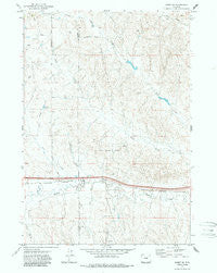 Rozet SE Wyoming Historical topographic map, 1:24000 scale, 7.5 X 7.5 Minute, Year 1971