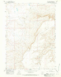 Ruby Knolls Wyoming Historical topographic map, 1:24000 scale, 7.5 X 7.5 Minute, Year 1966