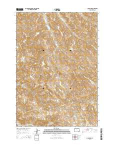 S R Springs Wyoming Current topographic map, 1:24000 scale, 7.5 X 7.5 Minute, Year 2015