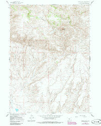 Saddle Rock Wyoming Historical topographic map, 1:24000 scale, 7.5 X 7.5 Minute, Year 1959