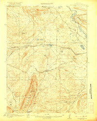 Saddleback Hills Wyoming Historical topographic map, 1:62500 scale, 15 X 15 Minute, Year 1921
