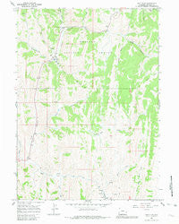 Salt Flat Wyoming Historical topographic map, 1:24000 scale, 7.5 X 7.5 Minute, Year 1967
