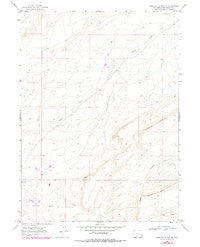 Sand Butte Rim NW Wyoming Historical topographic map, 1:24000 scale, 7.5 X 7.5 Minute, Year 1968