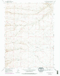 Sand Butte Rim SE Wyoming Historical topographic map, 1:24000 scale, 7.5 X 7.5 Minute, Year 1968