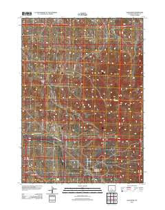Sand Draw Wyoming Historical topographic map, 1:24000 scale, 7.5 X 7.5 Minute, Year 2012