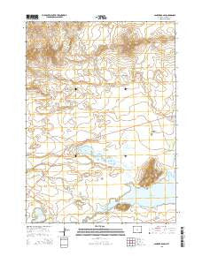 Sanford Ranch Wyoming Current topographic map, 1:24000 scale, 7.5 X 7.5 Minute, Year 2015