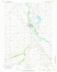 Saratoga Wyoming Historical topographic map, 1:24000 scale, 7.5 X 7.5 Minute, Year 1961