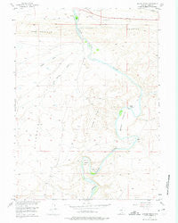 Savage Ranch Wyoming Historical topographic map, 1:24000 scale, 7.5 X 7.5 Minute, Year 1955