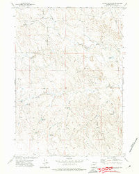 Scaper Reservoir Wyoming Historical topographic map, 1:24000 scale, 7.5 X 7.5 Minute, Year 1971