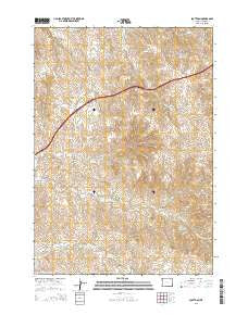 Scott Dam Wyoming Current topographic map, 1:24000 scale, 7.5 X 7.5 Minute, Year 2015