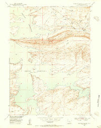 Seminoe Dam SE Wyoming Historical topographic map, 1:24000 scale, 7.5 X 7.5 Minute, Year 1953