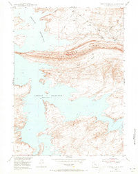 Seminoe Dam SE Wyoming Historical topographic map, 1:24000 scale, 7.5 X 7.5 Minute, Year 1953