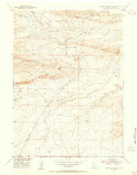 Seminoe Dam SW Wyoming Historical topographic map, 1:24000 scale, 7.5 X 7.5 Minute, Year 1953