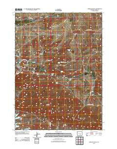 Seminoe Dam NE Wyoming Historical topographic map, 1:24000 scale, 7.5 X 7.5 Minute, Year 2012