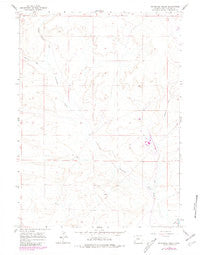 Sevenmile Gulch Wyoming Historical topographic map, 1:24000 scale, 7.5 X 7.5 Minute, Year 1961