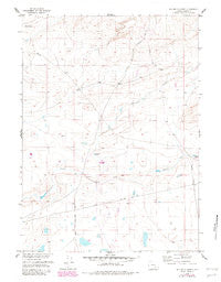 Sevenmile Spring Wyoming Historical topographic map, 1:24000 scale, 7.5 X 7.5 Minute, Year 1955