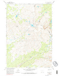 Shell Lake Wyoming Historical topographic map, 1:24000 scale, 7.5 X 7.5 Minute, Year 1960