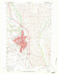 Sheridan Wyoming Historical topographic map, 1:24000 scale, 7.5 X 7.5 Minute, Year 1968