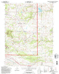 Sherman Mountains East Wyoming Historical topographic map, 1:24000 scale, 7.5 X 7.5 Minute, Year 1992