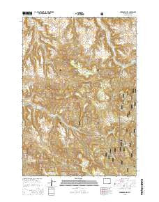 Sherrard Hill Wyoming Current topographic map, 1:24000 scale, 7.5 X 7.5 Minute, Year 2015
