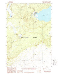 Shoshone Geyser Basin Wyoming Historical topographic map, 1:24000 scale, 7.5 X 7.5 Minute, Year 1986