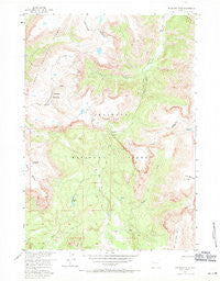 Shoshone Pass Wyoming Historical topographic map, 1:24000 scale, 7.5 X 7.5 Minute, Year 1956