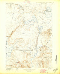 Shoshone Wyoming Historical topographic map, 1:125000 scale, 30 X 30 Minute, Year 1888
